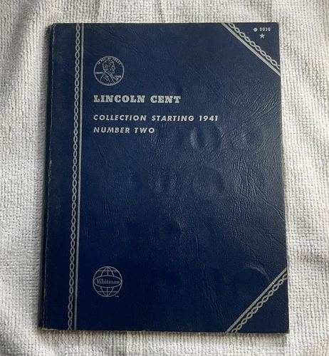 Lincoln Cents Complete Whitman Album #2, #9030. 1941-1975 88 Coins