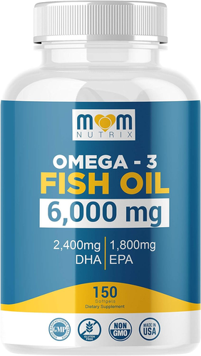 Omega 3 Fish Oil 6000 Mg with Maximum EPA DHA - Supports Brain, Liver, Heart & I - Picture 12 of 12