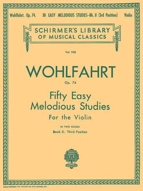 Thumbnail - 50 Easy Melodious Studies, Op. 74 - Book 2 | Wohlfahrt Franz |