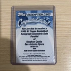 2025-26 Topps Chrome Stephon Castle 1980 Gold Geometric Auto Redemption REDEEMED