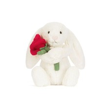 Jellycat Cream Bunny With Rose Valentines collection 2026 Authentic NWT