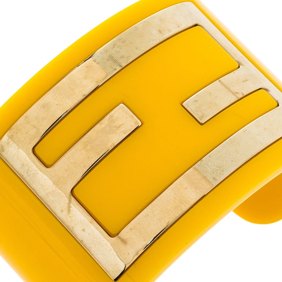 Brazalete Fendi Resina Amarilla Zucca Foto 3 de 4