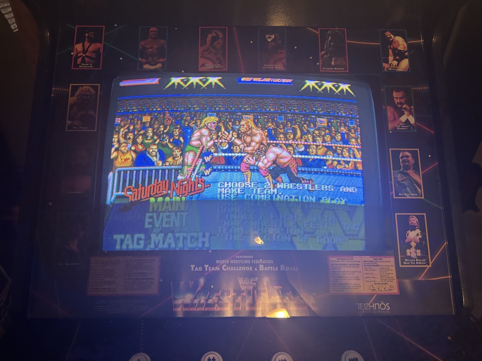 WWF WRESTLEFEST ARCADE MACHINE (1991)