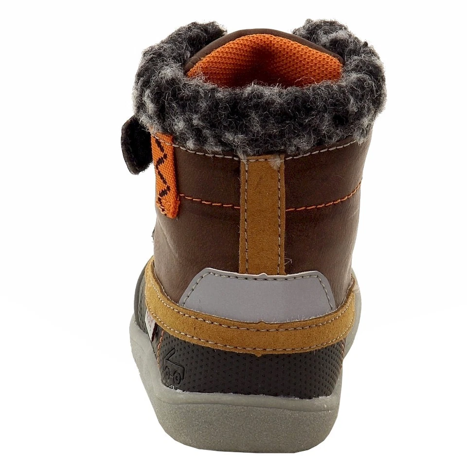 See Kai Run ребенка ясельного возраста мальчика Jack водонепроницаемый коричневый/черный зимние ботинки обувь Sz: 4T - Изображение 3 из 4