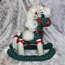 Rocking Horse Fabric Toy Christmas Decoration