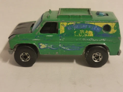 Vintage Loose 1977 Hot Wheels Ford Blackwall Baja Breaker Green Van Hong Kong
