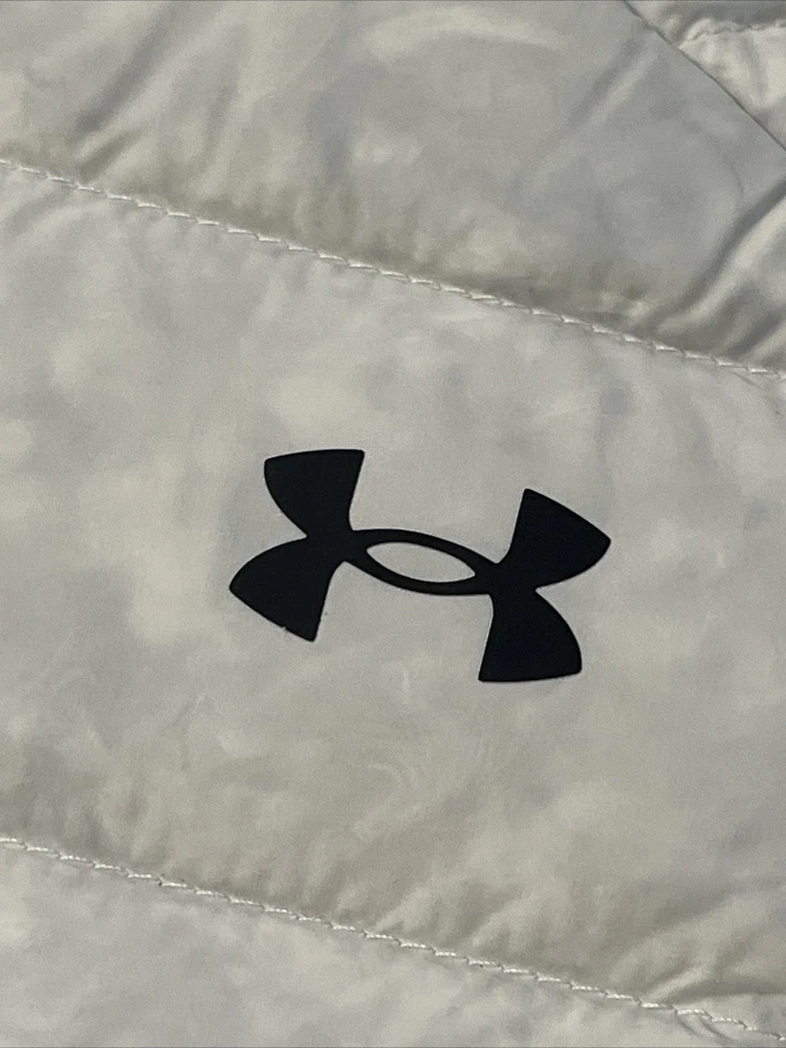 Chaleco Under Armour Storm Mujer Blanco Con Alto Rendimiento Plumón Emplumado PEQUEÑO Foto 3 de 4