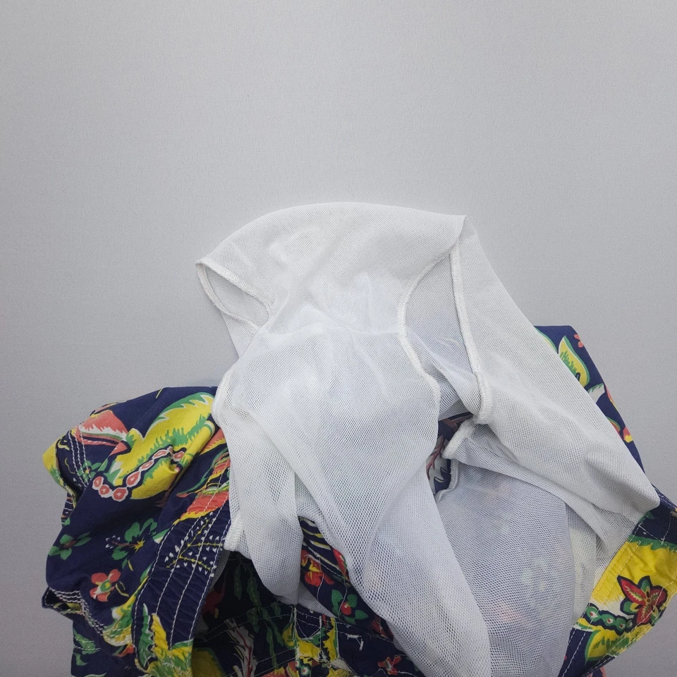 Bañador vintage Polo Ralph Lauren para hombre grande estampado tropical surfista hawaiano Foto 3 de 4