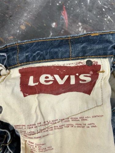 VTG Levis Heath Rackley Buckleback Hesher Jeans 30x30 LVC 1920s Repro Mine image 14