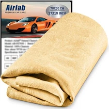 Chamois Cloth for Car 20'' x 27.6'' 3.7 sq ft Shammy Towel Car Wash Drying To...
