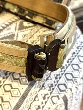 Blue Alpha 1.75″ MOLLE BATTLE BELT, With Inner belt, Multi-Cam, Size 40-46