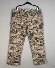 Under Armour Pants Mens 42x32 Tactical Storm Camo Ripstop Cargo Utility Outdoor