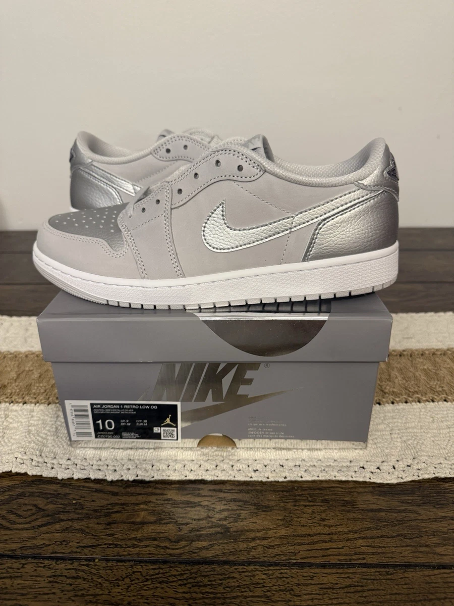 Jordan 1 Retro OG Low Metallic Silver for Sale | Authenticity
