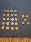 25 Vintage 1915 Lincoln Wheat Pennies.  Includes 5 Rare 15 Ds. Many Full Wheats