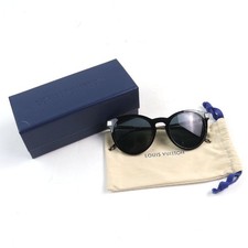 LOUIS VUITTON 2022 Z1669E LV Rise Round Signature Monogram Sunglasses Black