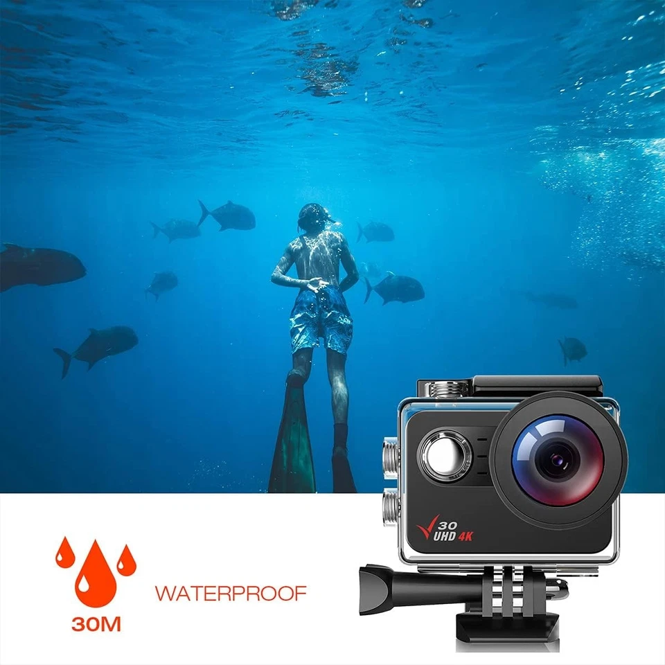 Campark 4K 20MP Touch Screen Action Sports Cam Waterproof Cam WiFi Camcorder EIS - Image 4 of 4