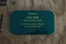 Vintage Outers Silicone Gun & Reel Cloth Tin Rust Proofs Polishes Pocket Pak 420