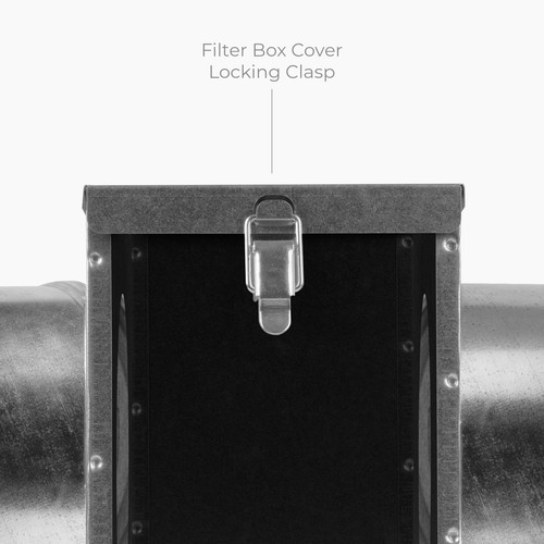 4 Inch Filter Box - Inline Duct Filter for Round Duct - Galvanized Steel Air ... - Picture 7 of 7