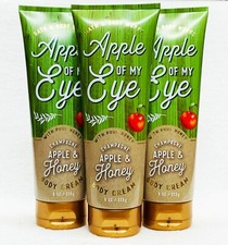 3 Bath  Body Works CHAMPAGNE APPLE HONEY Body Cream Lotion Tube 8 oz