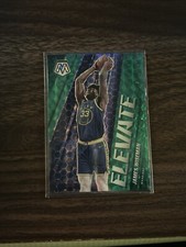 2020-21 Panini Mosaic James Wiseman Elevate Green Prizm RC #5 WARRIORS
