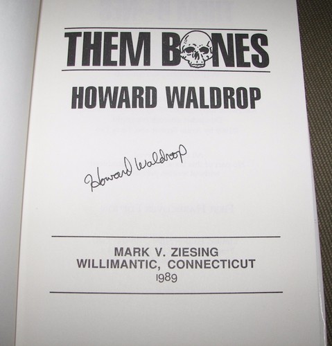 THEM BONES (1989) Howard Waldrop SIGNED - Ziesing HC 1st Edition Science Fiction - Picture 3 of 5