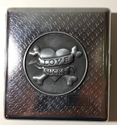 cigarette case scale steel plate, Dot decor Stainless Steel Regular Cigarette case