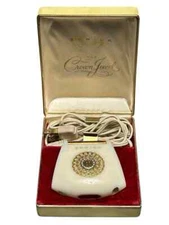 Vintage Lady Schick The Crown Jewel Model 100 Electric Razor Shaver Case Works