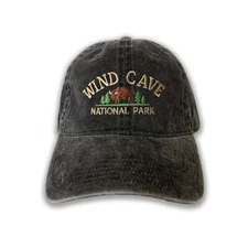 Wind Cave National Park Embroidered Cap hat baseball hat Nature hat camping hat