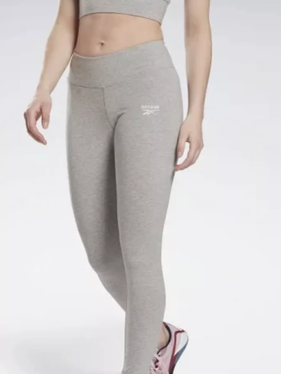 Reebok Womens Banded Leggings Grey Size: Large