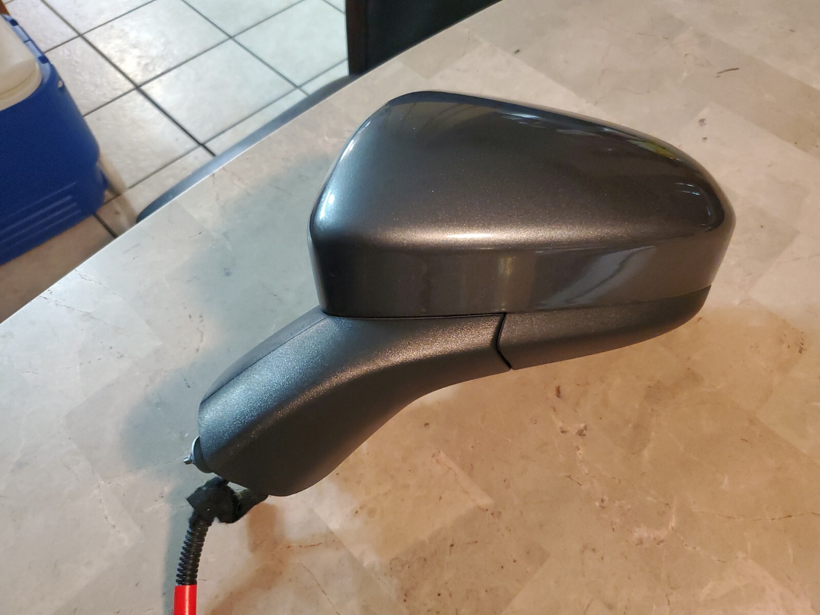 17 Ford Fusion Front Left Driver Side View Door Mirror OEM Gray  