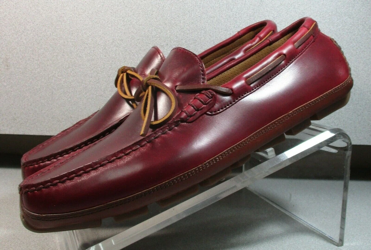 Johnston & Murphy Leather Upper Red Casual Shoes for Men for  display picture 1