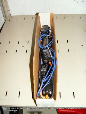 7 USED RITTAL CONTROL DOOR SWITCH 230VAC 6A 24VDC 10A SZ-2586 FREE SHIPPING