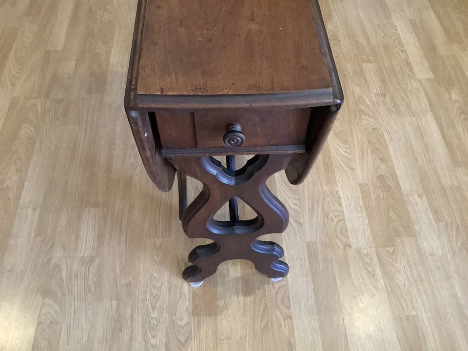 Mesa de juego/mesa de salón Dropleaf vintage Foto 2 de 4