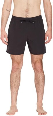 NWT Volcom Men's Lido Solid 16'' Swim Surf Trunk Black Size L