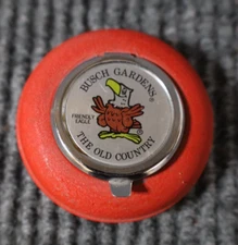 Vintage Busch Gardens Metal Portable / Travel Ashtray The Old Country - Eagle