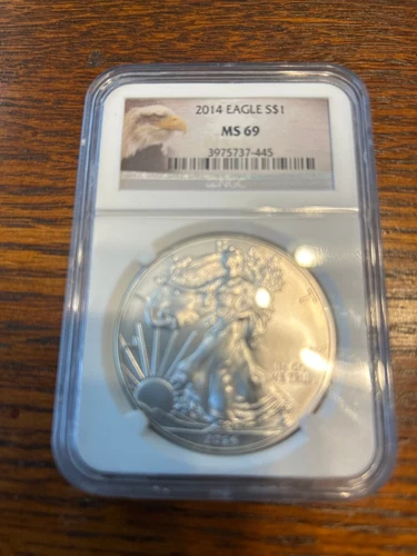 2014 silver eagle ngc ms69