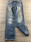 Levis Jeans Mens 33x34 Blue 501 Denim Straight Leg Button Fly Casual Twill Pants