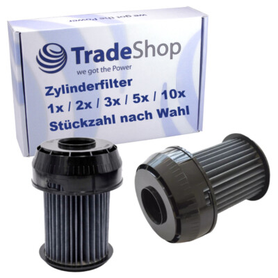 1x/2x/3x/5x/10x Zylinderfilter für Bosch BGS 6 SIL 1, BGS 6 SIL 101