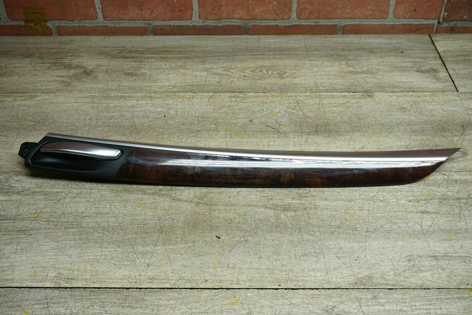 MADERA 2007-2010 BMW X5 E70 TRASERO IZQUIERDO INTERIOR MANIJA PUERTA CON BISEL MOLDURA OEM Foto 3 de 4