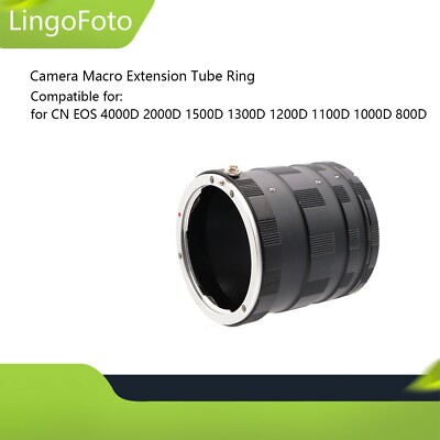 Camera Macro Extension Tube Ring for CN EOS 4000D 2000D 1500D 1300D 1200D 1100D