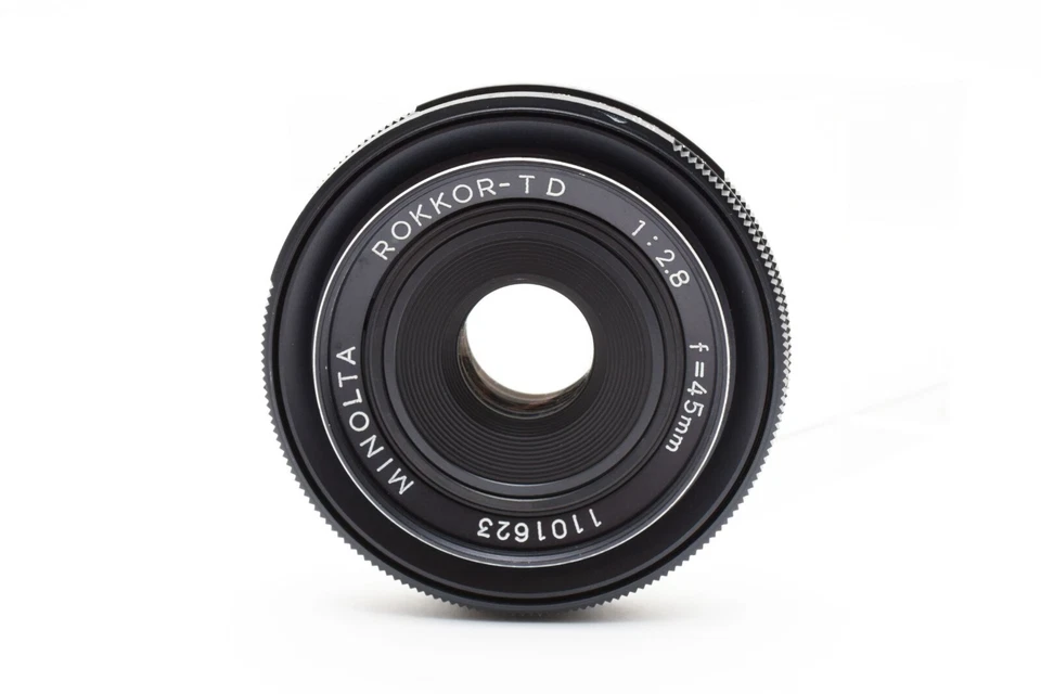 Objetivo Minolta Rokkor TD 45 mm F/2,8 Pancake MF 5573 Foto 3 de 4