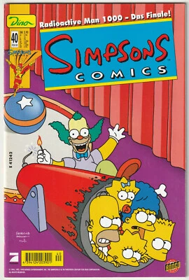 ✪ SIMPSONS COMICS #40, Dino Comics/Bongo Comics 2000 COMICHEFT NEUW TOP Z0-1 - Bild 1 von 3