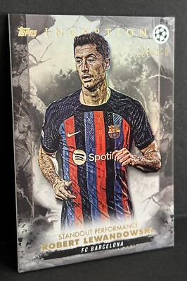 ロビンフットページ 2022-23 Topps Inception UCL Barcelona Robert Lewandowski
