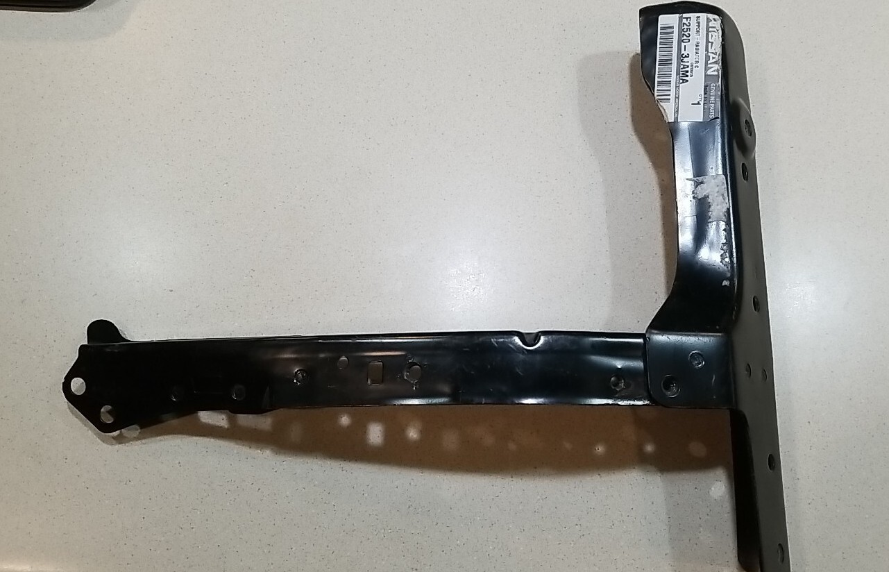 Genuine Nissan RH front Radiator support Bracket F2520-3JAMA | eBay