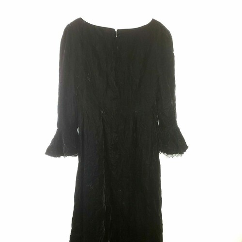 Max Studio dress textured Georgette & velvet maxi black X Max Studio dress textured Georgette & velvet maxi black X