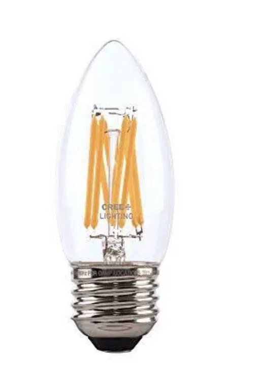 Cree Lighting B11 Candelabra Clear Glass Filament Post LED Light 75W Equivalent - Image 3 of 4