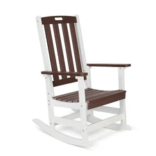 Aoodor Outdoor Rocking Chair Patio Chair Porch Rocking W/High Back Rocker Chair