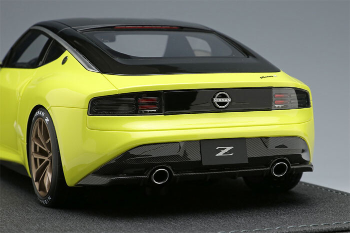NISSAN フェアレディZ Prototype イエロー Make Up IDEA 1/18 Nissan Fairlady Z PROTOTYPE 2020 Yellow