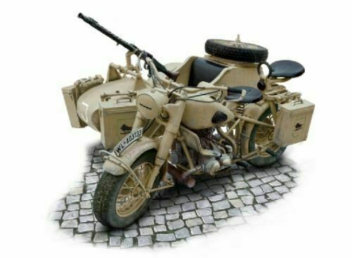 Italeri 7403 German Military Motorcycle with Sidecar 1:9th
