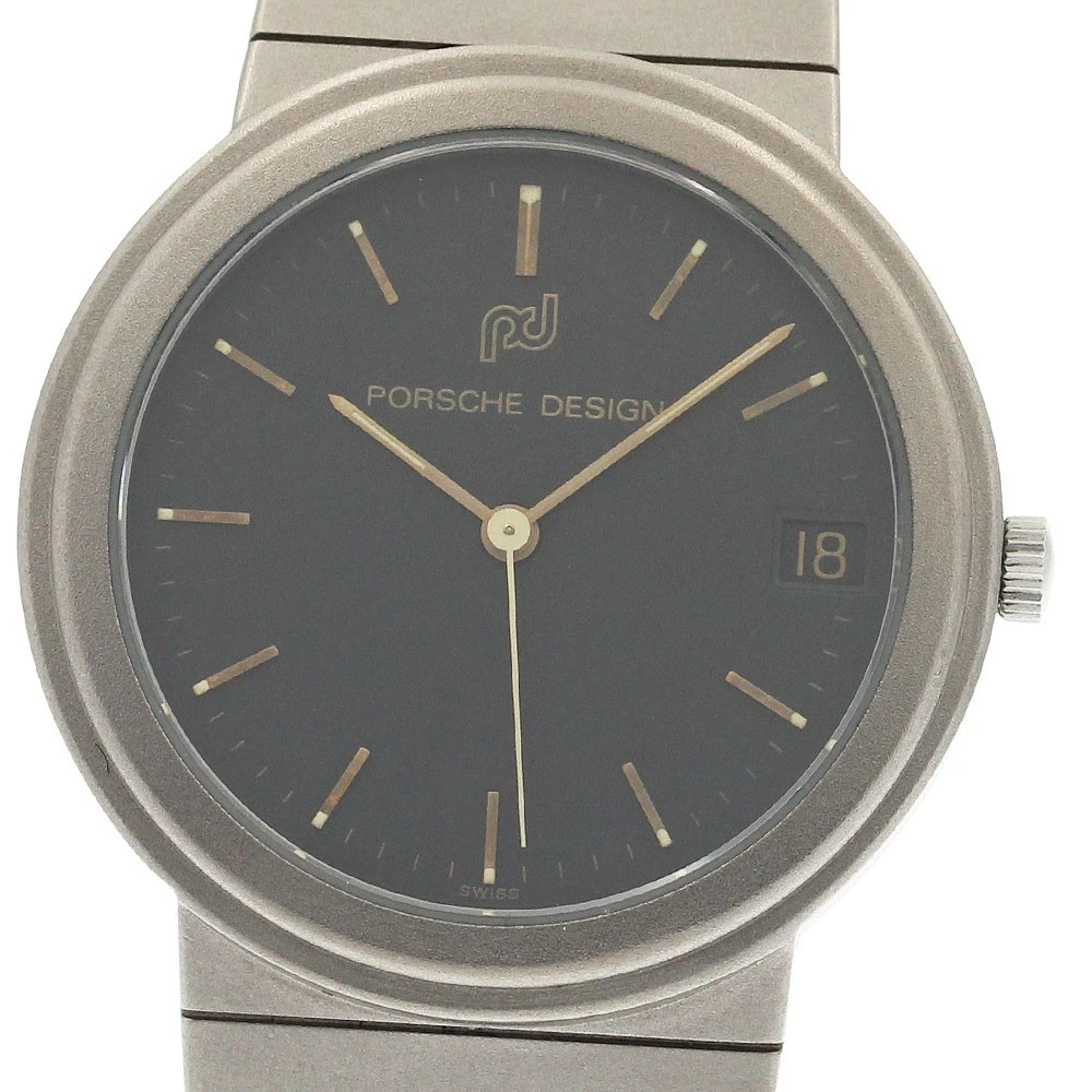 Porsche Design Date Black Dial Quartz Boy